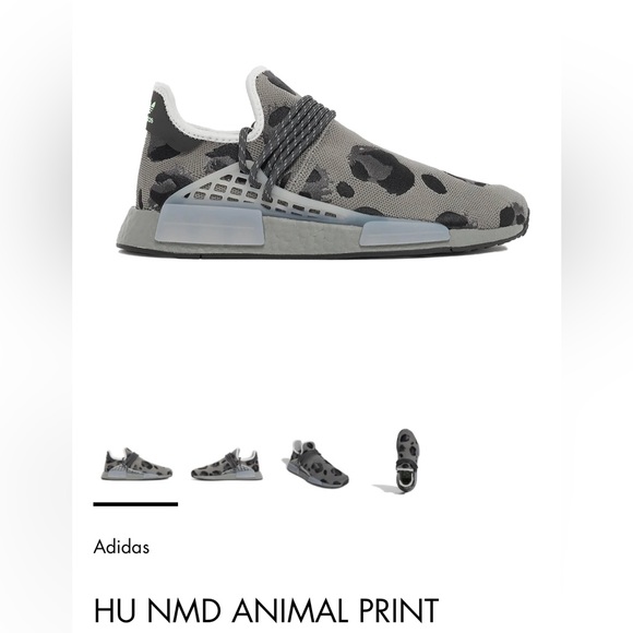 $220 No Box Size 7.5-12 adidas NMD Human Race x Pharrell Hu NMD Leopard ID1531 - Picture 1 of 12
